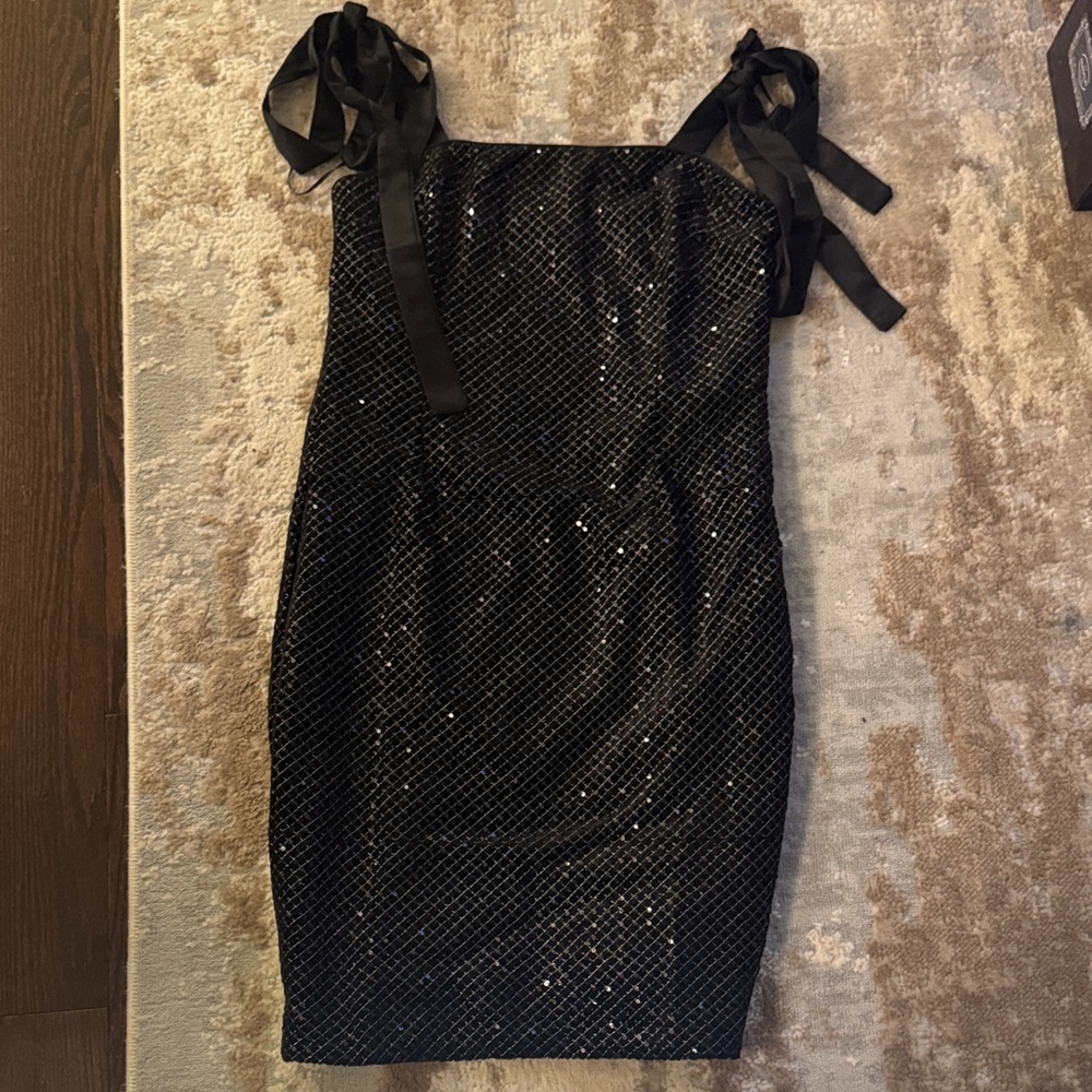 Elegant Black Sequin Dress